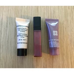 Givenchy Lot of 3 Foundation Pop Lip Gloss Color Age Defying Serum Samples